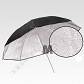 E9 Parasol srebrny 90cm wyciśnięta faktura