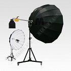 ES4 Parasol sferyczny srebrny 170cm