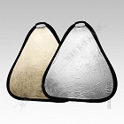 Blenda trójkątna srebrno-złota 30cm