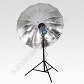 Zestaw: Apus Pro 600Ws + statyw 2,8m +  parasol 132cm